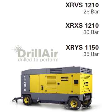 Atlas Copco High Pressure Portable Screw Air Compressor for Mining